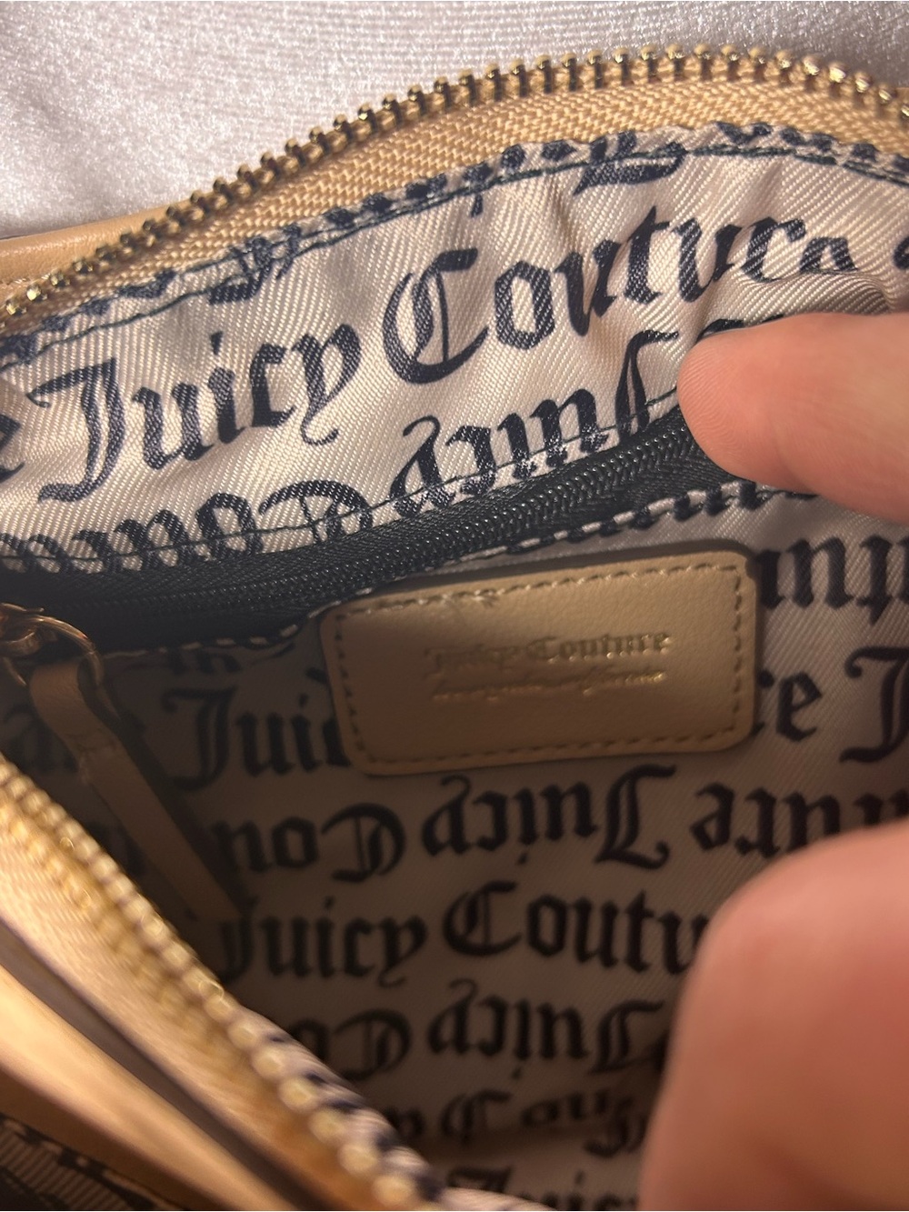 NWT Juicy Couture Sweet Thing II Mini Satchel Crossbody Bag Sandstone Beige - Picture 10 of 12